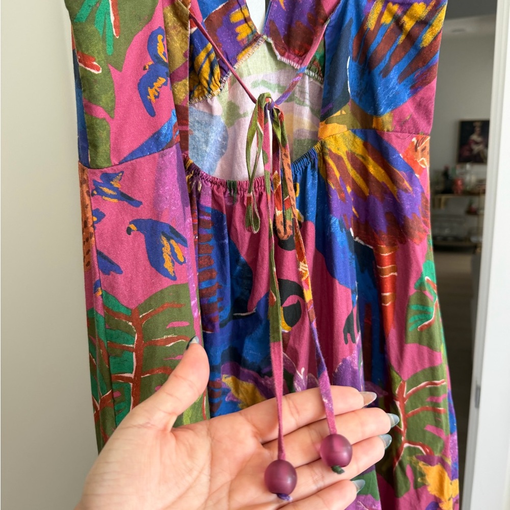 FARM Rio Colorful Tropical Maxi Dress - Picture 3 of 3